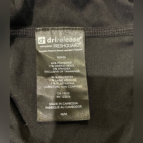 NWT Paradox merino blend black base layer size M - Picture 6 of 9